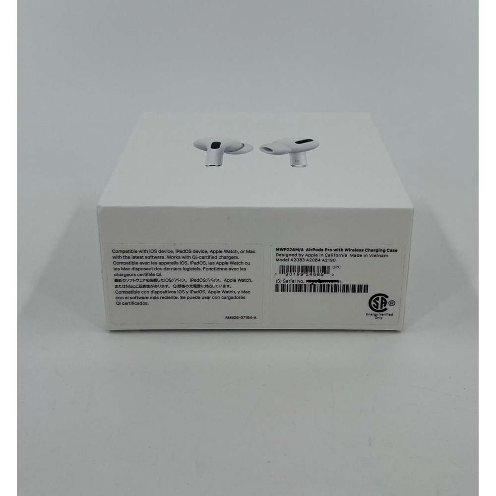 Apple AirPods Pro Box ONLY (Lightning cable, Earphones, & Ear tips NOT included) - Picture 5 of 7